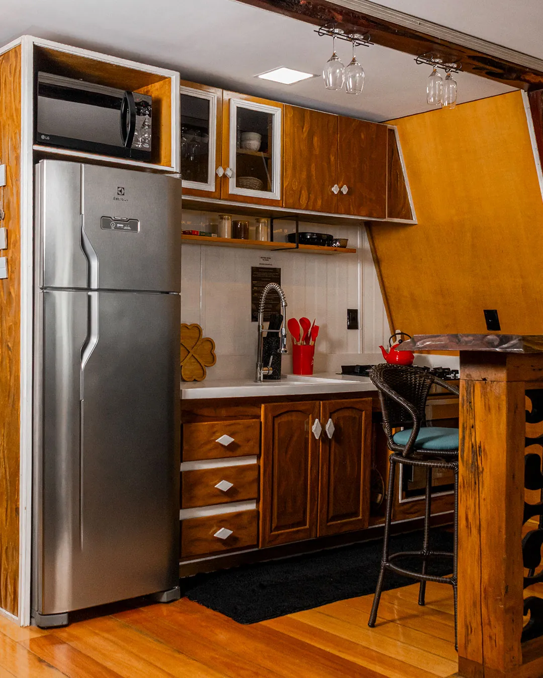 Cabana dos Sonhos — cozinha equipada