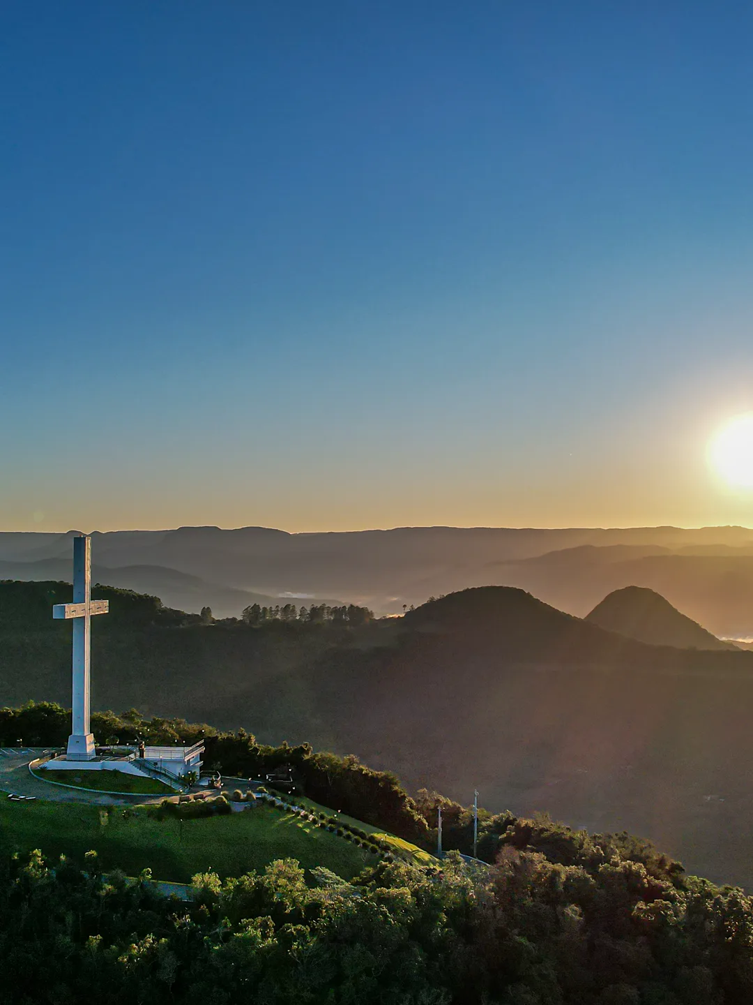 Vista do cruzeiro ao amanhecer